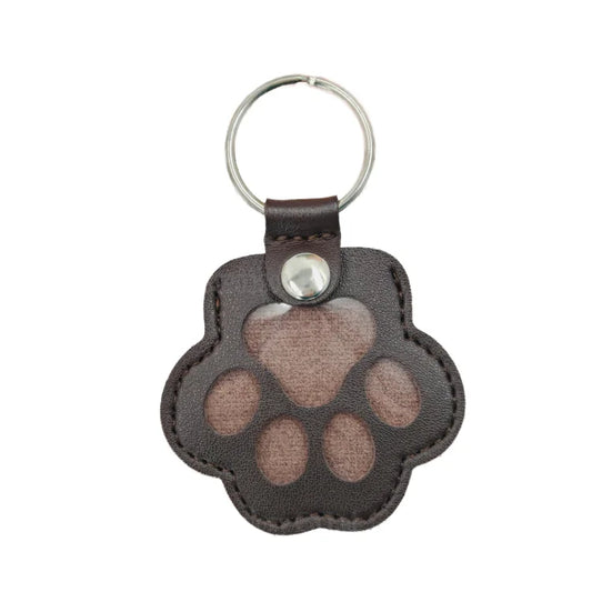 🐾 Forever Paw™ Leather Memory Keychain – Keep Their Love Close Always