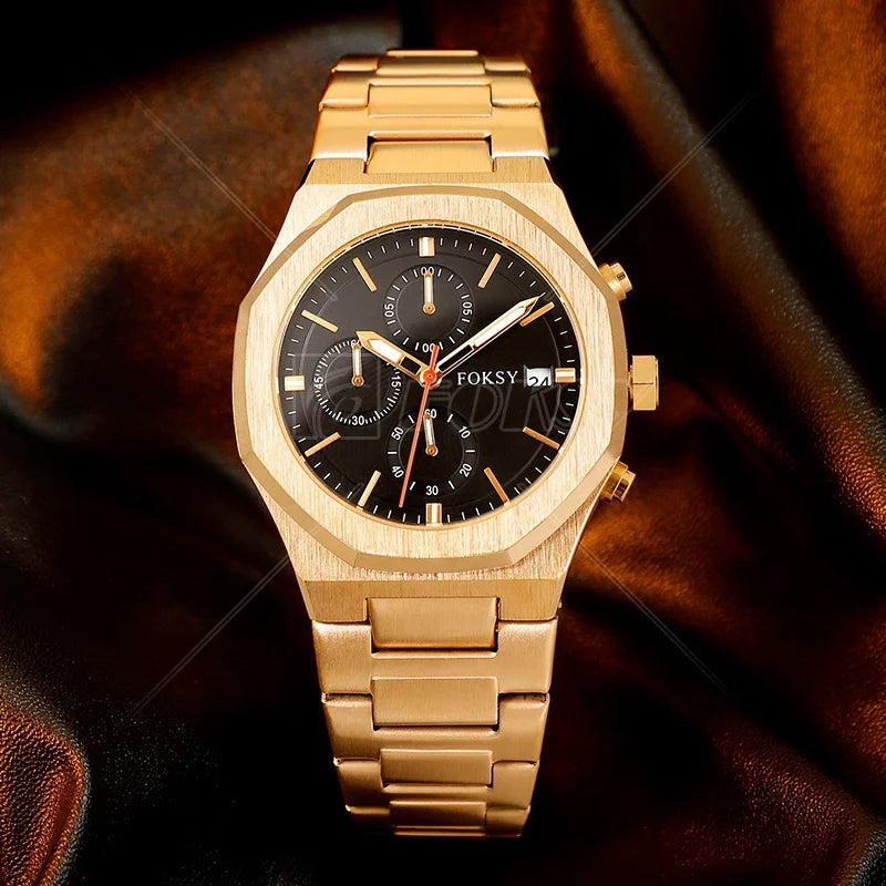 Men’s Quartz Watch – Sleek, Stylish & Luminous