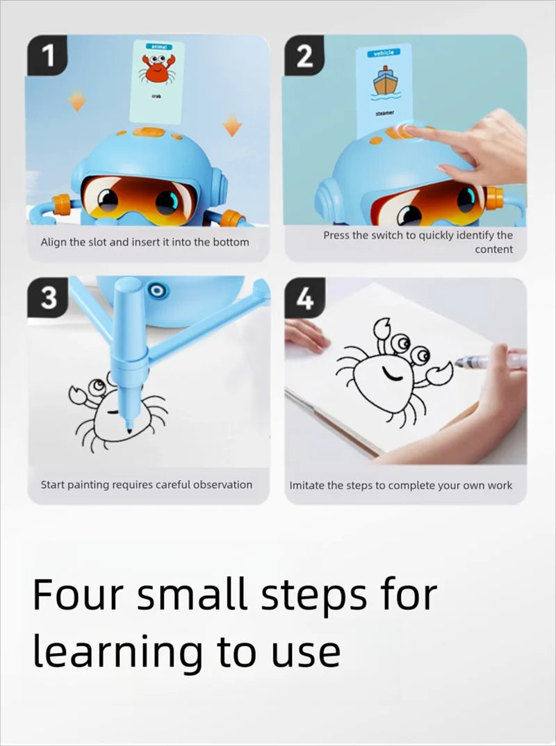 Intelligent Drawing Robot Toys Set for Kids