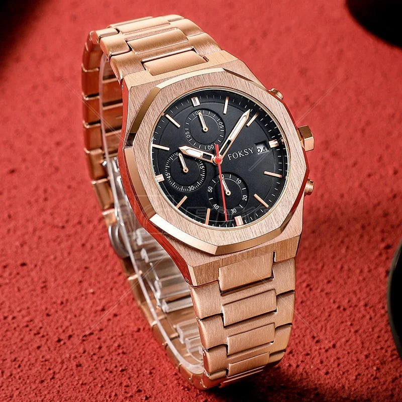 Men’s Quartz Watch – Sleek, Stylish & Luminous