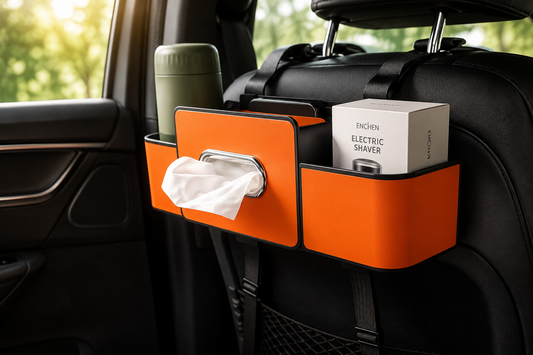 Premium Back Seat Car Organizer & Tissue Holder