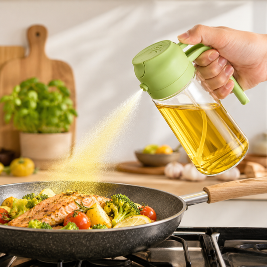 2-in-1 Oil Spray Bottle & Dispenser