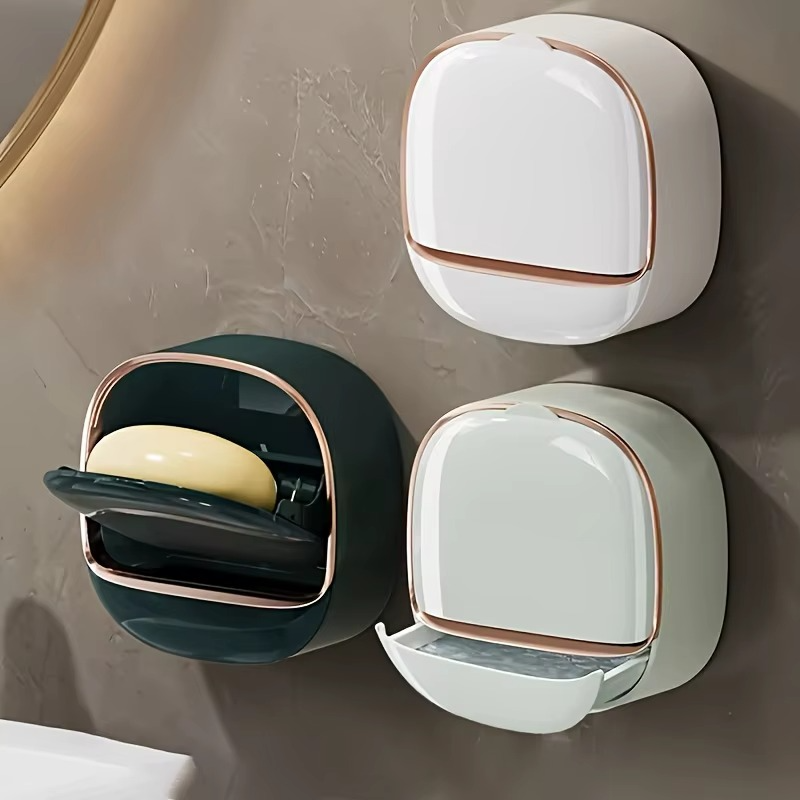 Premium Wall Mounted Self-Draining Soap Holder