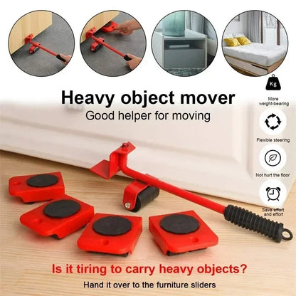 Furniture Lifter & Mover Tool Set – Easy Move Kit